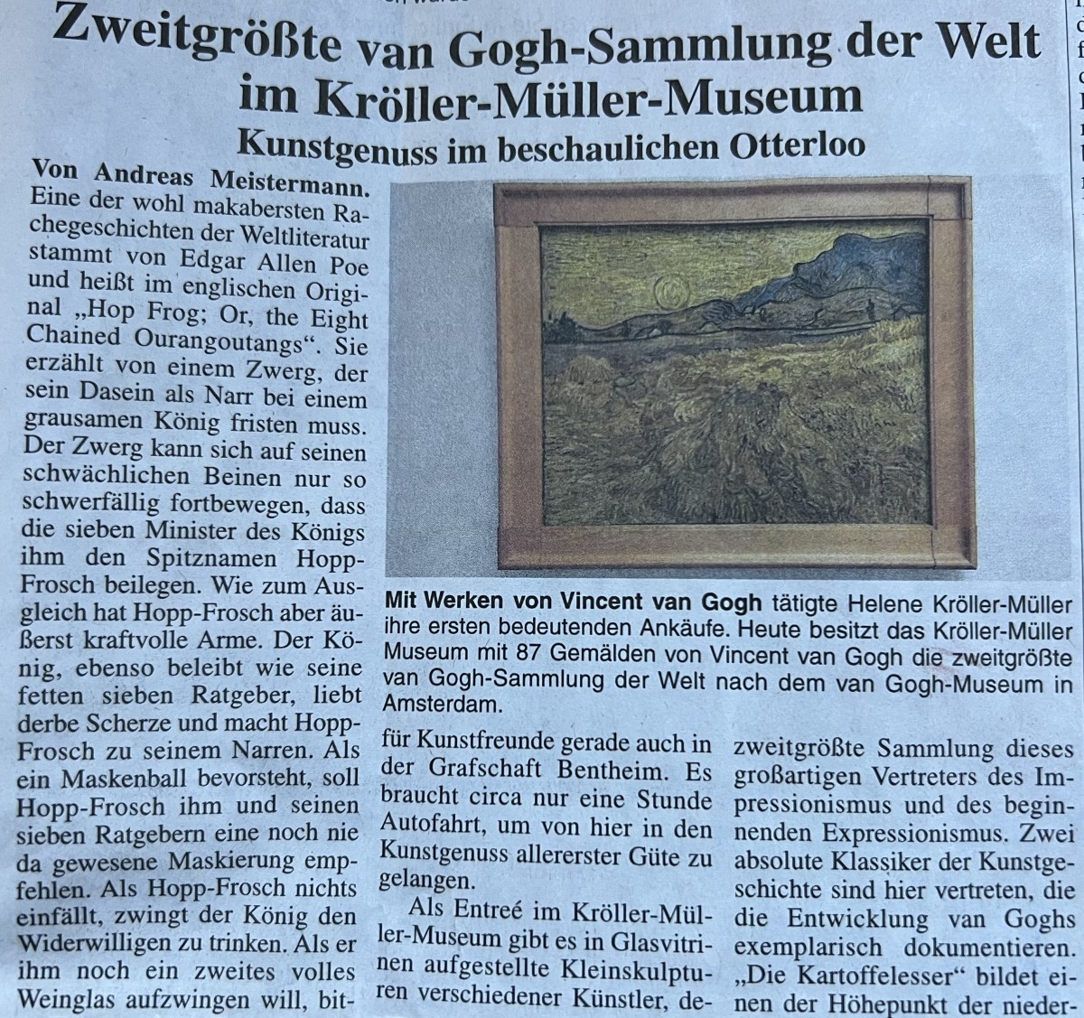 Beitragsbild: Erinnerungen an einen Museumsbesuch vor über 10 Jahren